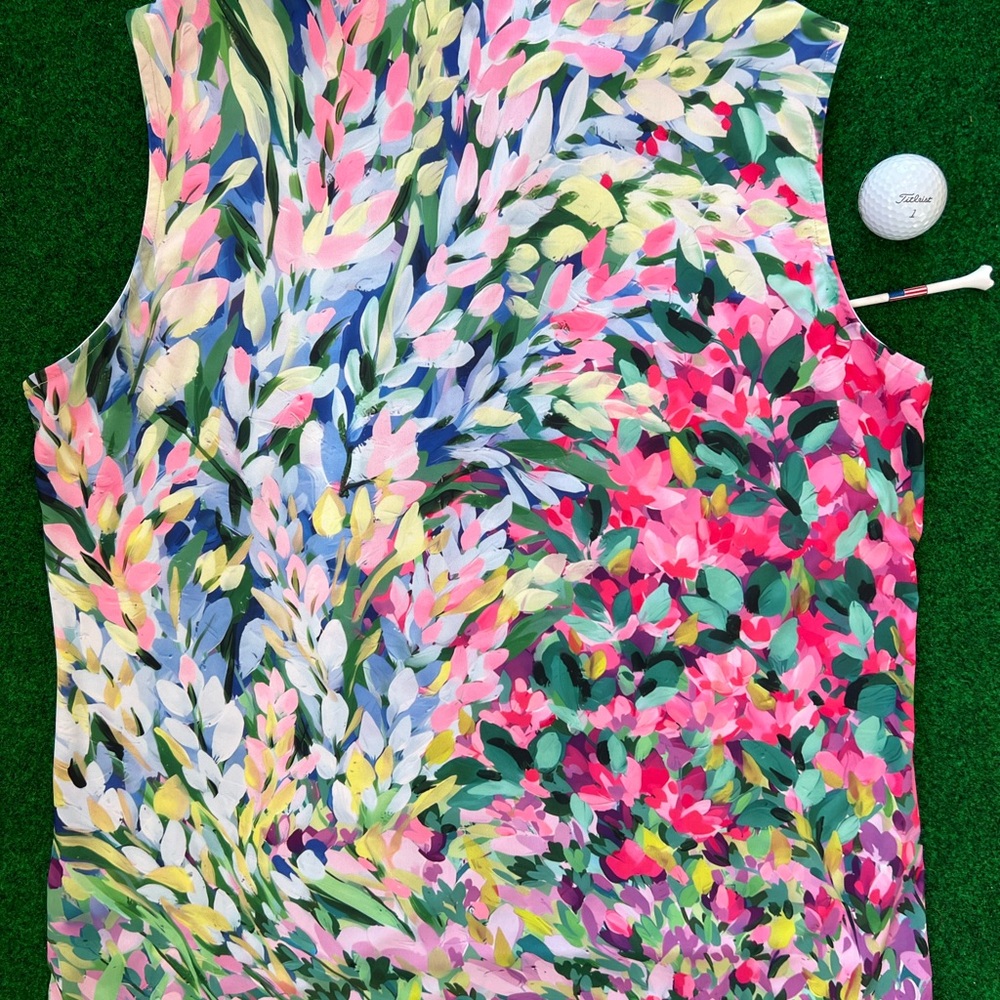 Vibrant Floral Women's Sleeveless Top - Picture 3 of 6